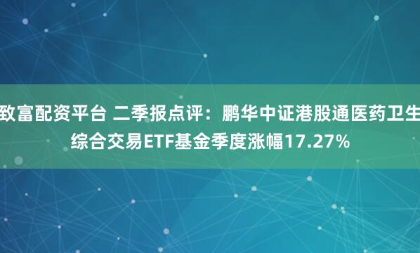 致富配资平台 二季报点评:鹏华中证港股通医药卫生综合交易ETF基金季度涨幅17.27%