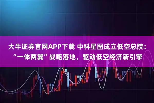 大牛证券官网APP下载 中科星图成立低空总院:“一体两翼”战略落地,驱动低空经济新引擎